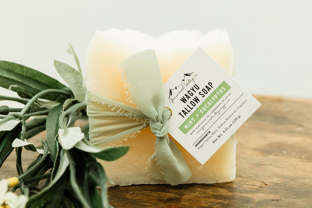 Mint + Eucalyptus Tallow Soap